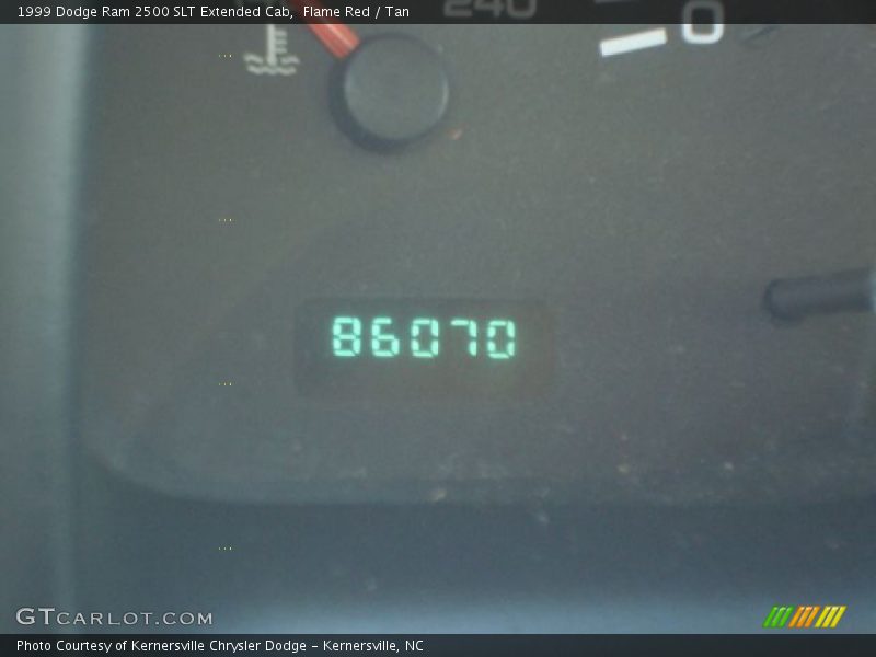 Flame Red / Tan 1999 Dodge Ram 2500 SLT Extended Cab