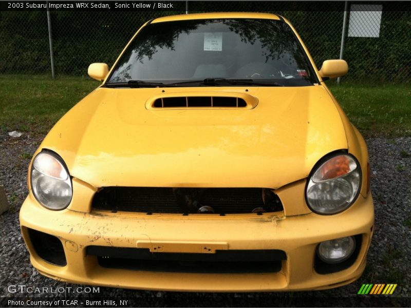 Sonic Yellow / Black 2003 Subaru Impreza WRX Sedan