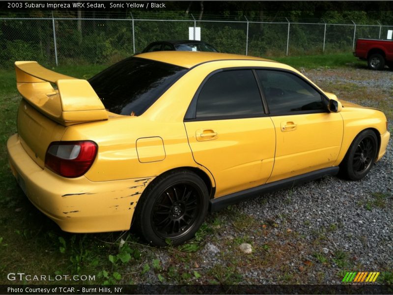 Sonic Yellow / Black 2003 Subaru Impreza WRX Sedan