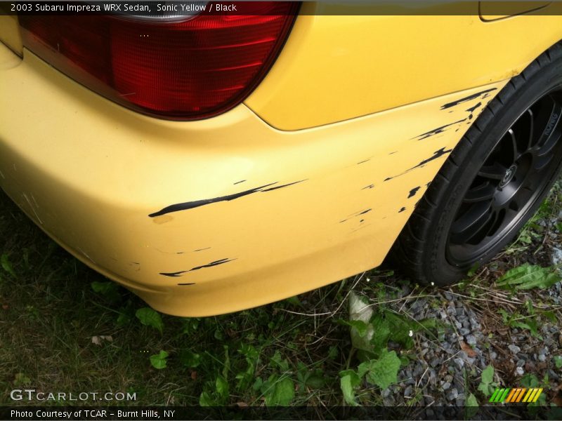Sonic Yellow / Black 2003 Subaru Impreza WRX Sedan