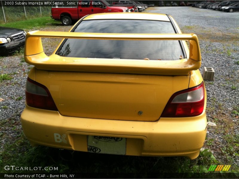 Sonic Yellow / Black 2003 Subaru Impreza WRX Sedan