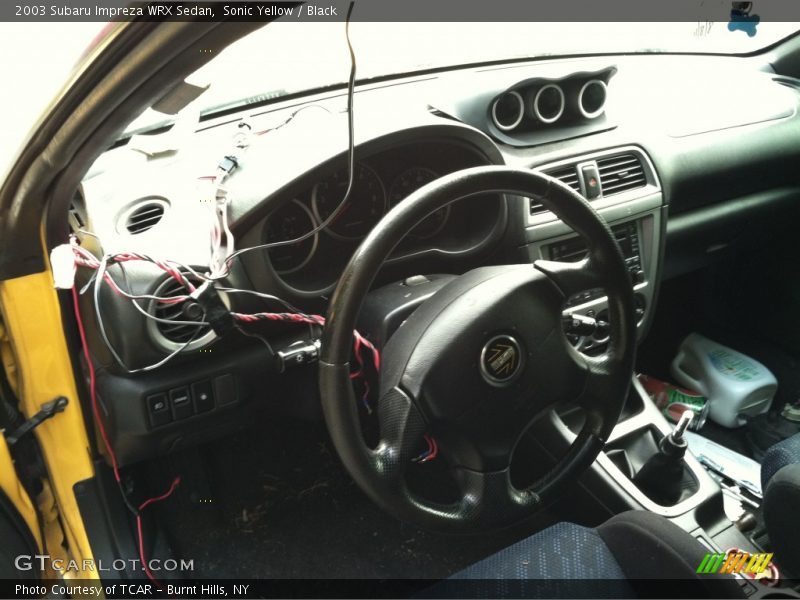 Sonic Yellow / Black 2003 Subaru Impreza WRX Sedan