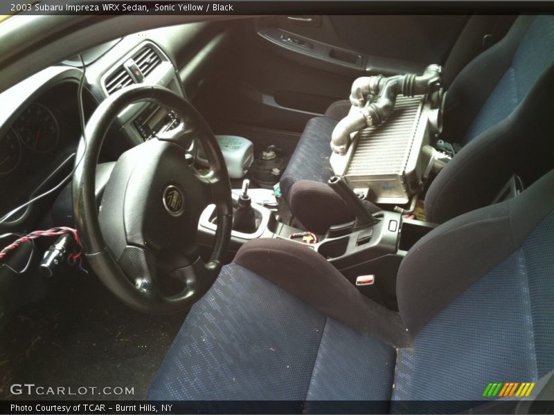 Sonic Yellow / Black 2003 Subaru Impreza WRX Sedan
