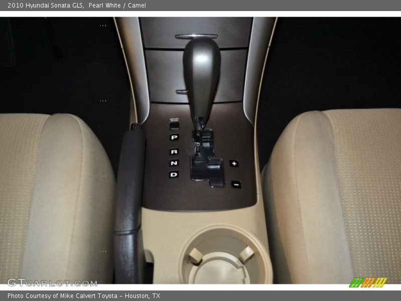 Pearl White / Camel 2010 Hyundai Sonata GLS