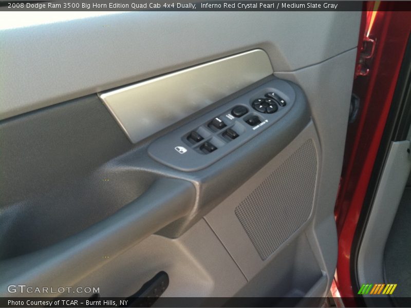 Inferno Red Crystal Pearl / Medium Slate Gray 2008 Dodge Ram 3500 Big Horn Edition Quad Cab 4x4 Dually