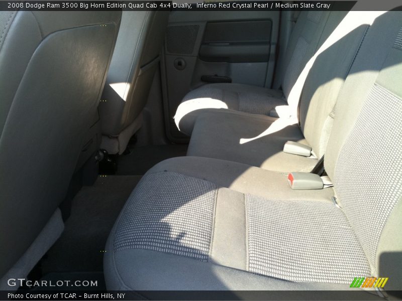 Inferno Red Crystal Pearl / Medium Slate Gray 2008 Dodge Ram 3500 Big Horn Edition Quad Cab 4x4 Dually