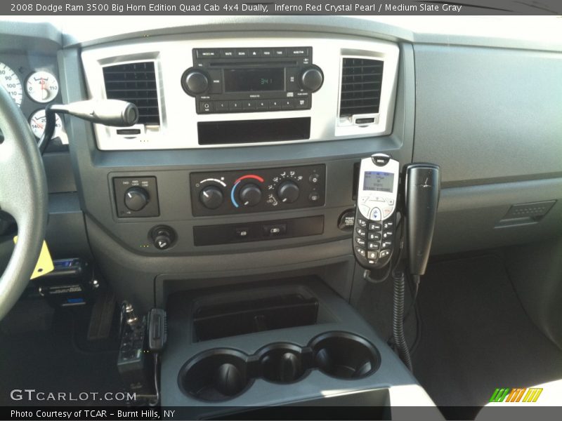 Inferno Red Crystal Pearl / Medium Slate Gray 2008 Dodge Ram 3500 Big Horn Edition Quad Cab 4x4 Dually