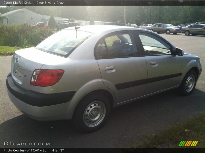 Clear Silver / Gray 2009 Kia Rio Sedan