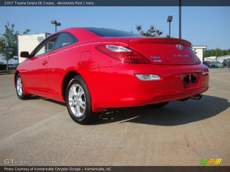 Absolutely Red / Ivory 2007 Toyota Solara SE Coupe
