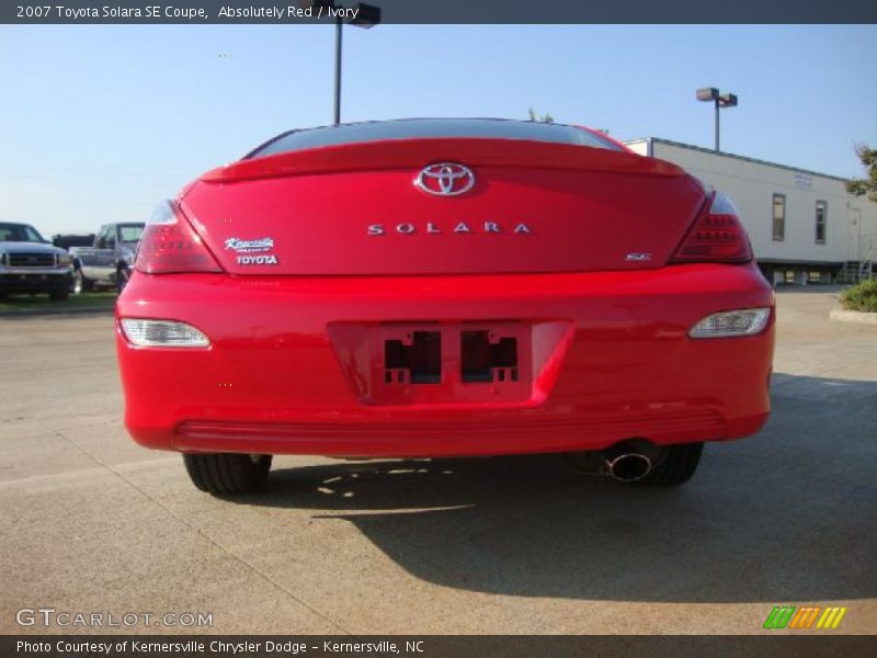 Absolutely Red / Ivory 2007 Toyota Solara SE Coupe