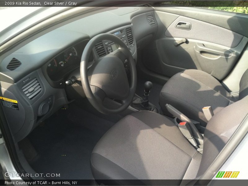 Clear Silver / Gray 2009 Kia Rio Sedan