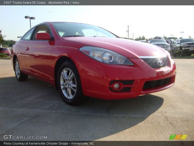 Absolutely Red / Ivory 2007 Toyota Solara SE Coupe