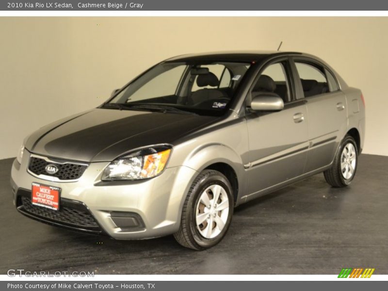 Cashmere Beige / Gray 2010 Kia Rio LX Sedan