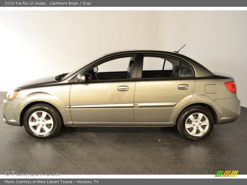 Cashmere Beige / Gray 2010 Kia Rio LX Sedan