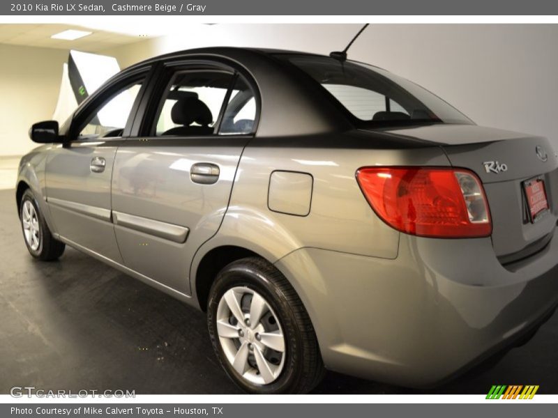 Cashmere Beige / Gray 2010 Kia Rio LX Sedan