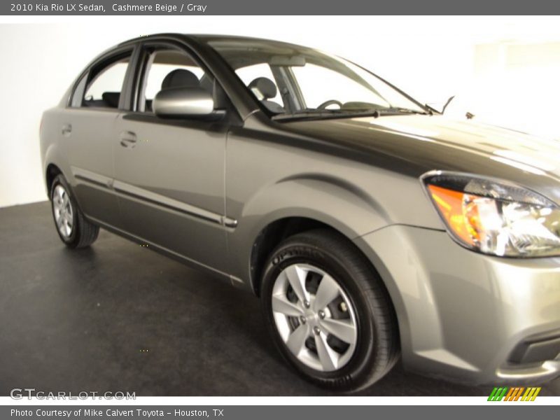 Cashmere Beige / Gray 2010 Kia Rio LX Sedan