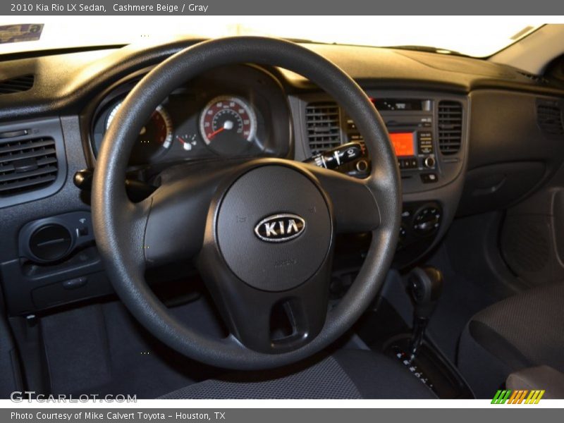 Cashmere Beige / Gray 2010 Kia Rio LX Sedan