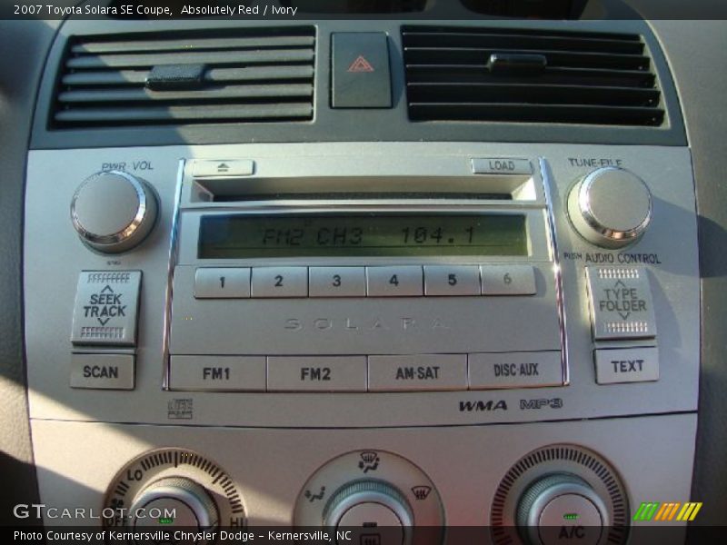 Absolutely Red / Ivory 2007 Toyota Solara SE Coupe
