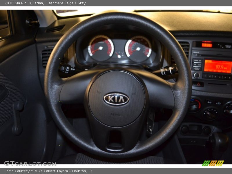 Cashmere Beige / Gray 2010 Kia Rio LX Sedan