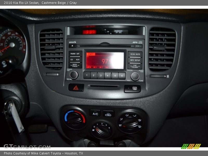 Cashmere Beige / Gray 2010 Kia Rio LX Sedan
