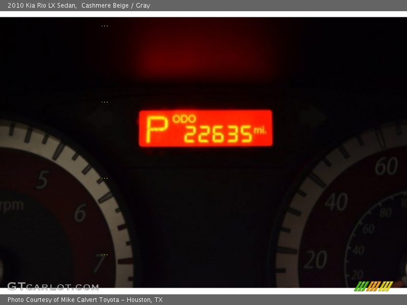 Cashmere Beige / Gray 2010 Kia Rio LX Sedan