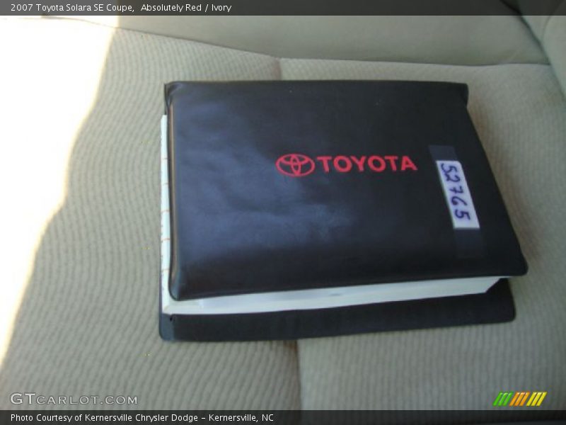 Absolutely Red / Ivory 2007 Toyota Solara SE Coupe