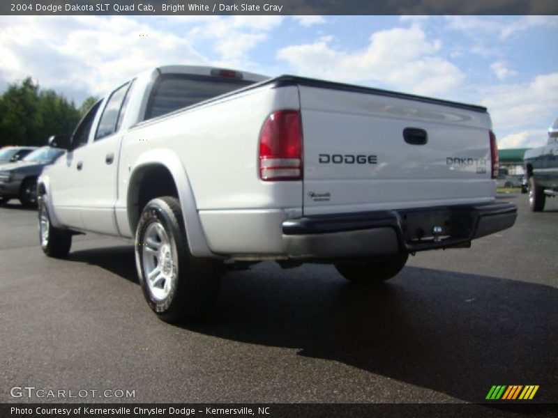 Bright White / Dark Slate Gray 2004 Dodge Dakota SLT Quad Cab