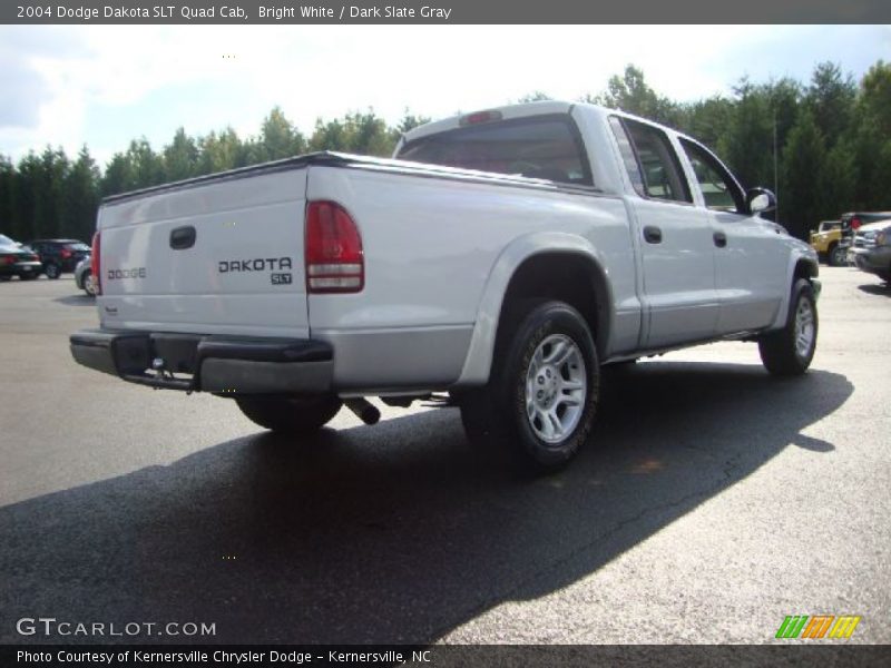 Bright White / Dark Slate Gray 2004 Dodge Dakota SLT Quad Cab