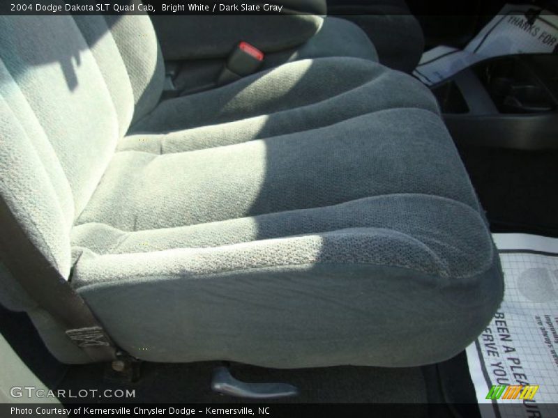 Bright White / Dark Slate Gray 2004 Dodge Dakota SLT Quad Cab
