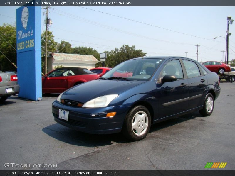 Twilight Blue Metallic / Medium Graphite Grey 2001 Ford Focus LX Sedan