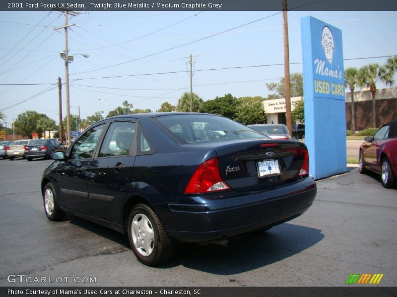 Twilight Blue Metallic / Medium Graphite Grey 2001 Ford Focus LX Sedan