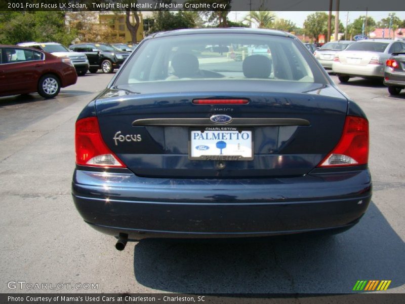 Twilight Blue Metallic / Medium Graphite Grey 2001 Ford Focus LX Sedan