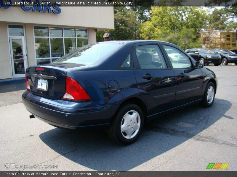 Twilight Blue Metallic / Medium Graphite Grey 2001 Ford Focus LX Sedan