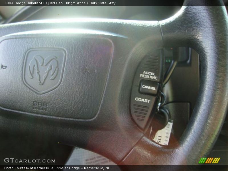 Bright White / Dark Slate Gray 2004 Dodge Dakota SLT Quad Cab