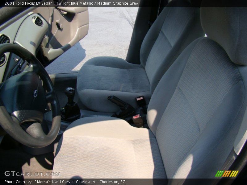 Twilight Blue Metallic / Medium Graphite Grey 2001 Ford Focus LX Sedan