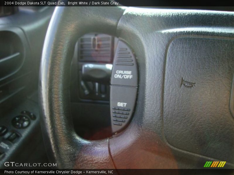 Bright White / Dark Slate Gray 2004 Dodge Dakota SLT Quad Cab