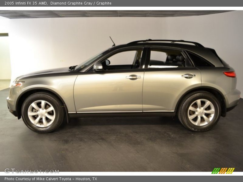Diamond Graphite Gray / Graphite 2005 Infiniti FX 35 AWD