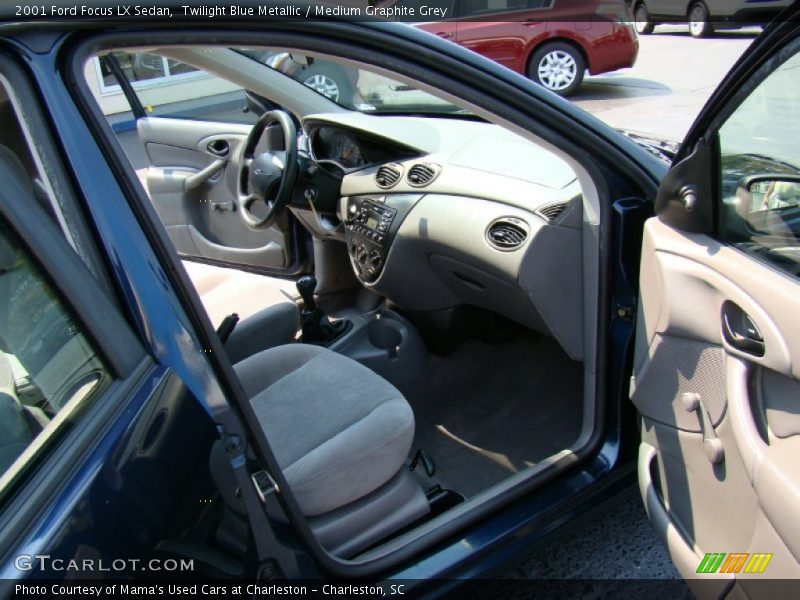 Twilight Blue Metallic / Medium Graphite Grey 2001 Ford Focus LX Sedan