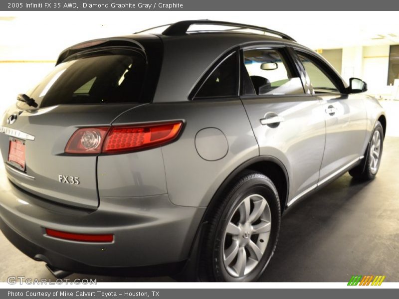 Diamond Graphite Gray / Graphite 2005 Infiniti FX 35 AWD