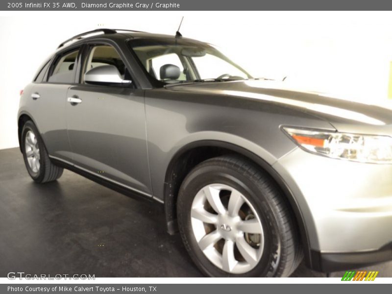 Diamond Graphite Gray / Graphite 2005 Infiniti FX 35 AWD