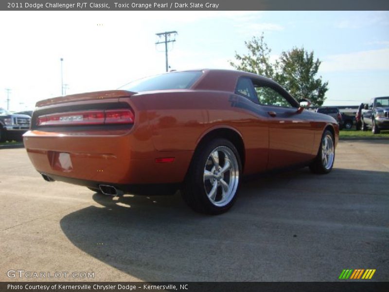 Toxic Orange Pearl / Dark Slate Gray 2011 Dodge Challenger R/T Classic