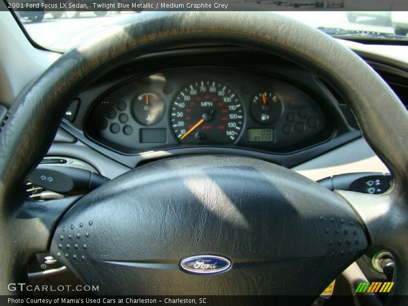 Twilight Blue Metallic / Medium Graphite Grey 2001 Ford Focus LX Sedan