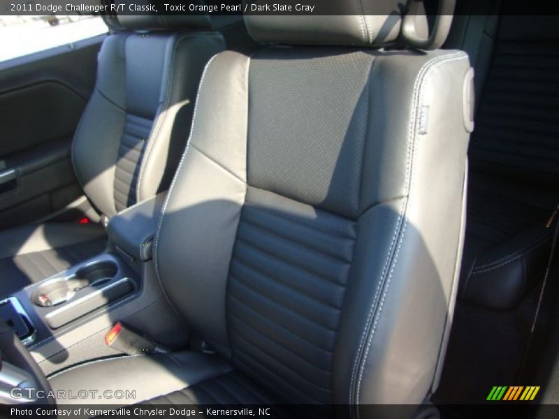 Toxic Orange Pearl / Dark Slate Gray 2011 Dodge Challenger R/T Classic