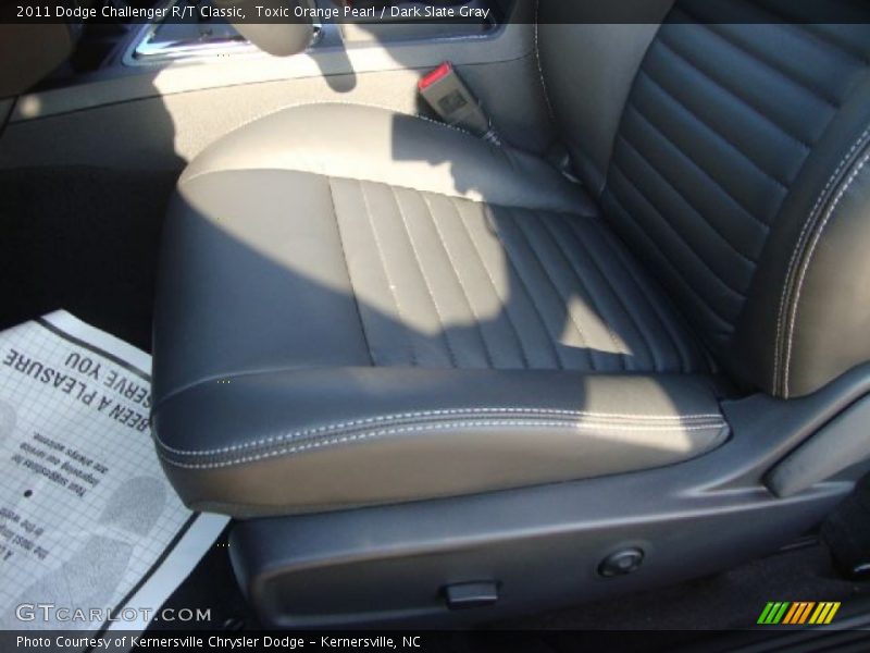 Toxic Orange Pearl / Dark Slate Gray 2011 Dodge Challenger R/T Classic