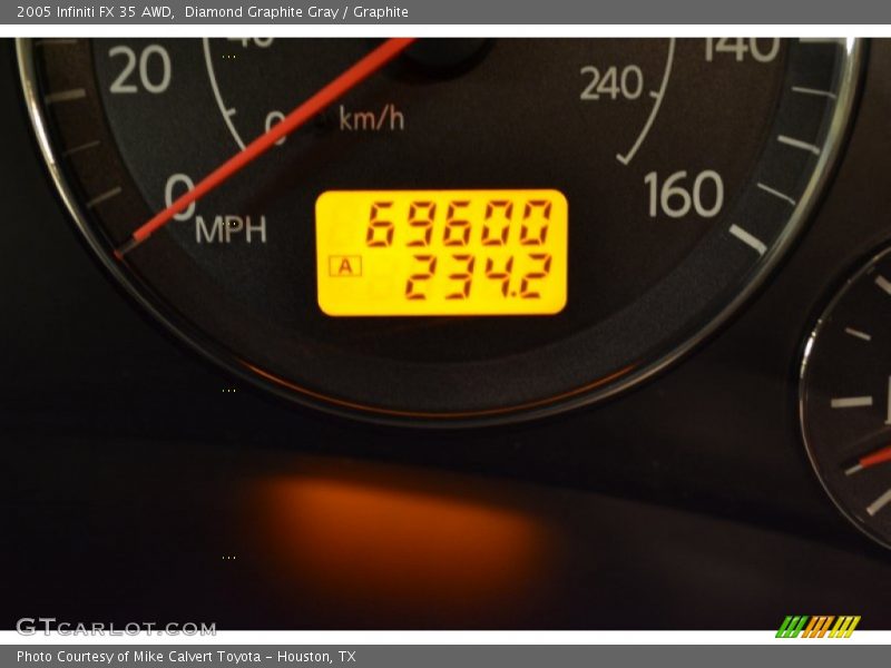 Diamond Graphite Gray / Graphite 2005 Infiniti FX 35 AWD