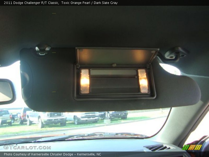 Toxic Orange Pearl / Dark Slate Gray 2011 Dodge Challenger R/T Classic