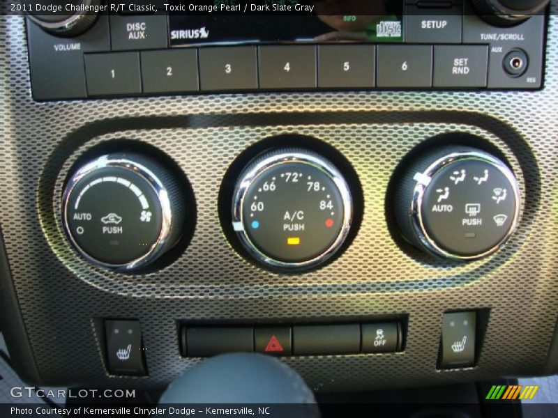 Toxic Orange Pearl / Dark Slate Gray 2011 Dodge Challenger R/T Classic