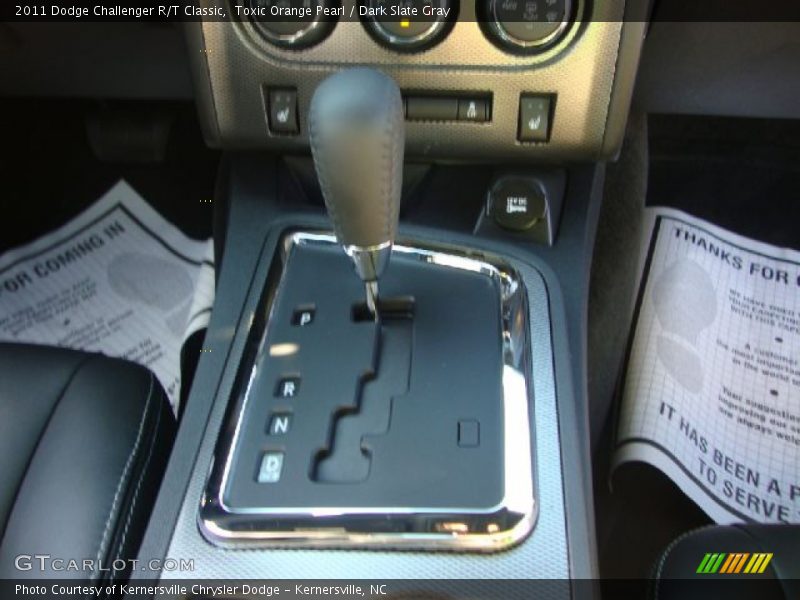 Toxic Orange Pearl / Dark Slate Gray 2011 Dodge Challenger R/T Classic