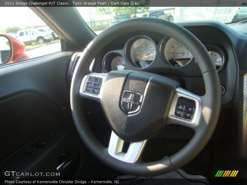 Toxic Orange Pearl / Dark Slate Gray 2011 Dodge Challenger R/T Classic