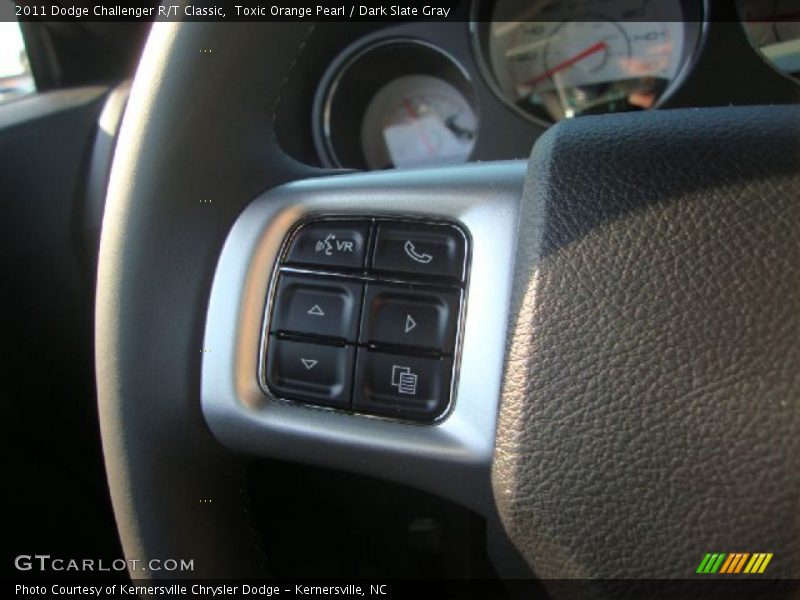 Toxic Orange Pearl / Dark Slate Gray 2011 Dodge Challenger R/T Classic